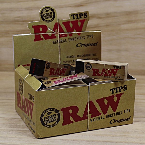 RAW Filter Tips slim, Box with 50 booklets, unperf.