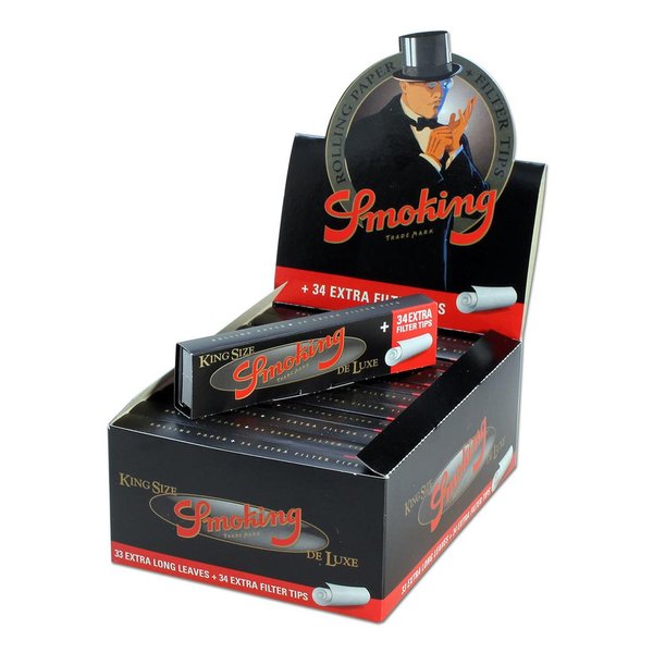 Smoking Deluxe Kingsize Papers mit Tips, Ultra Thin