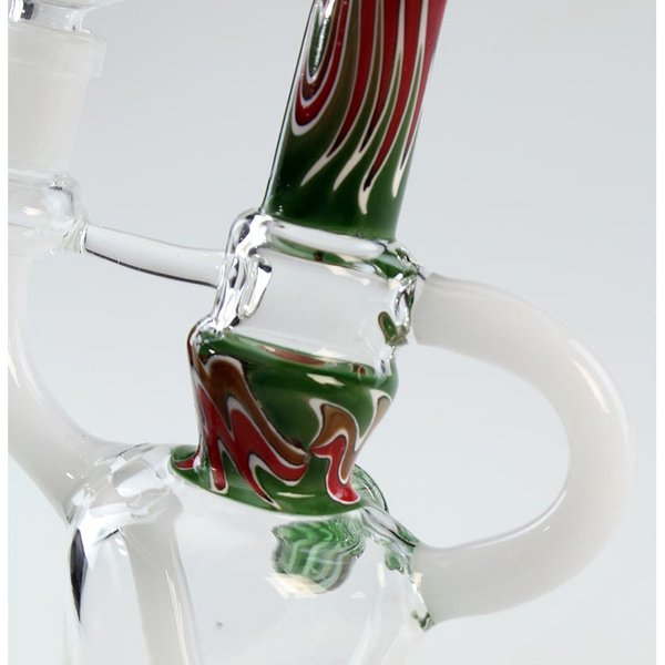 Recycler Glass art bong, green, NS14