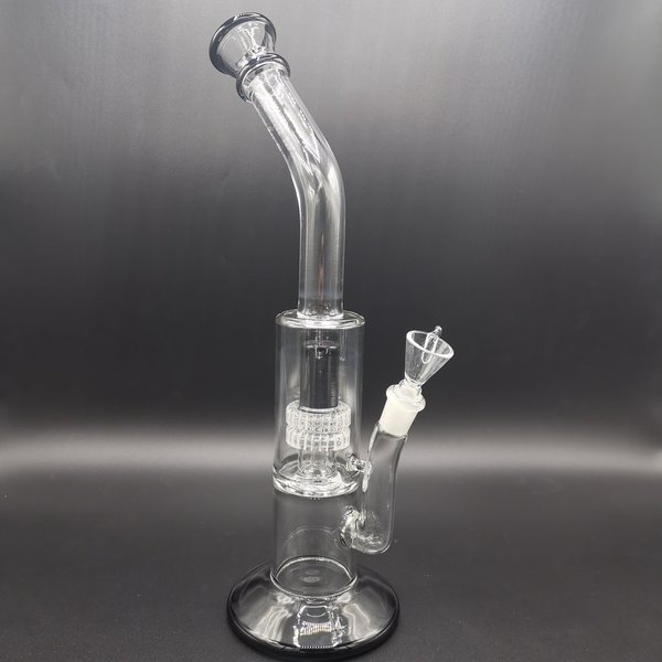 Glassbong 14mm with Double-Drum-Percolator, black