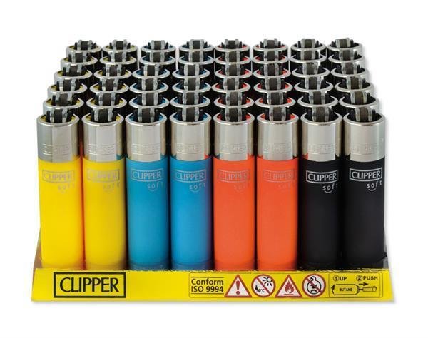 Clipper Feuerzeug Soft Touch, groß