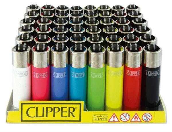 Clipper Feuerzeug - einfarbig solid, groß