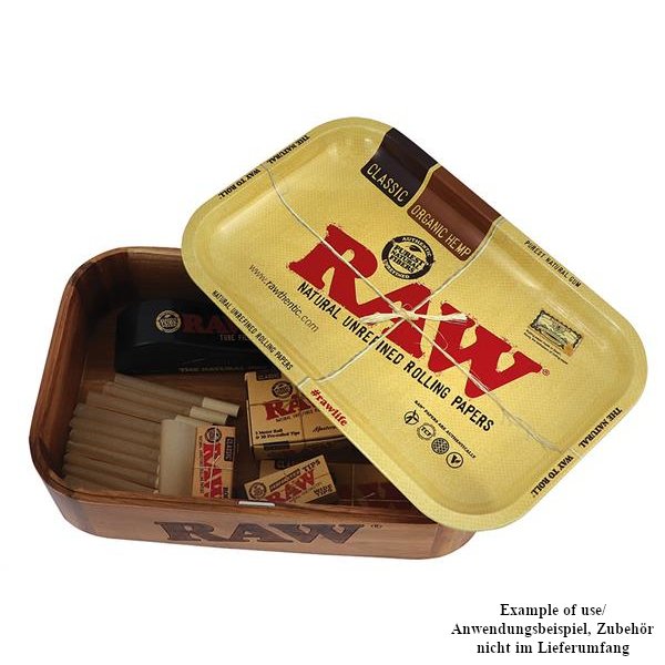 RAW Wooden Cache Box mit Tray-Deckel - Holzbox mit Tablett klein