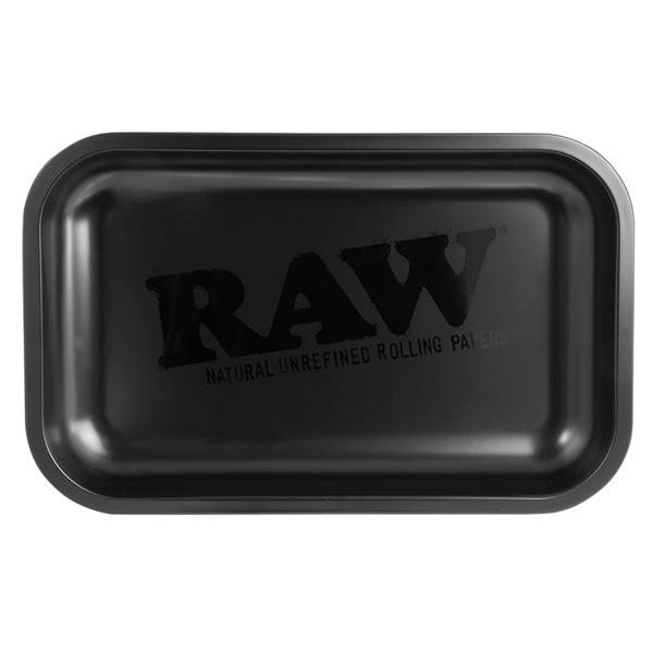 RAW Dreh-Tablett - Rolling Tray klein, "RAW Black Matt"