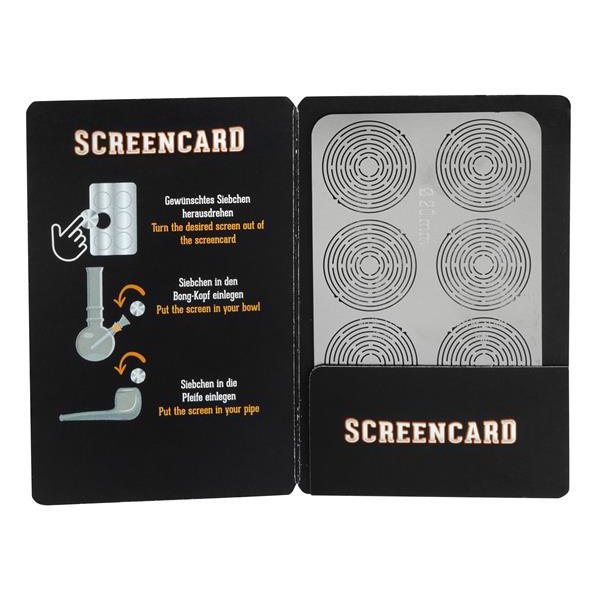 Scorpio Screencard Stainless Steel Screens "Cyber Formation" 20mm, with Tool