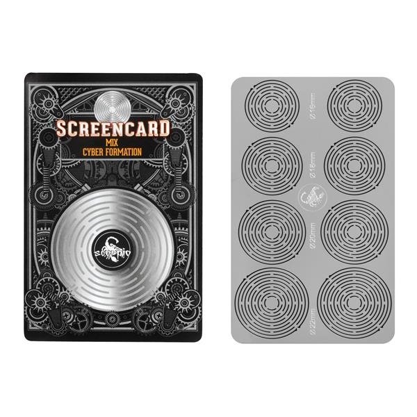 Scorpio Screencard Siebchen aus Edelstahl, ø Mix