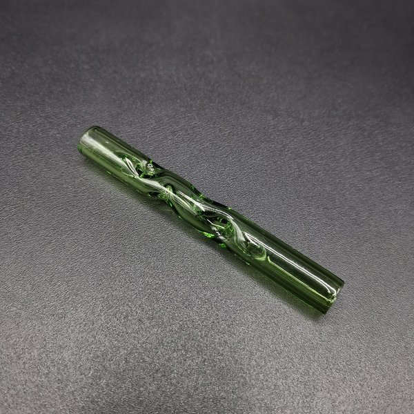 Cooling glass GREEN, straight for Combi (Cooling) Mouthpiece - Dreamwood