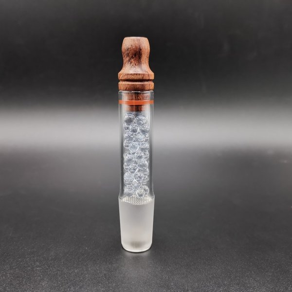 Glass Ball Cooling Mouthpiece 80mm, Mexican Cherry - Glow RCV 18 - Dreamwood