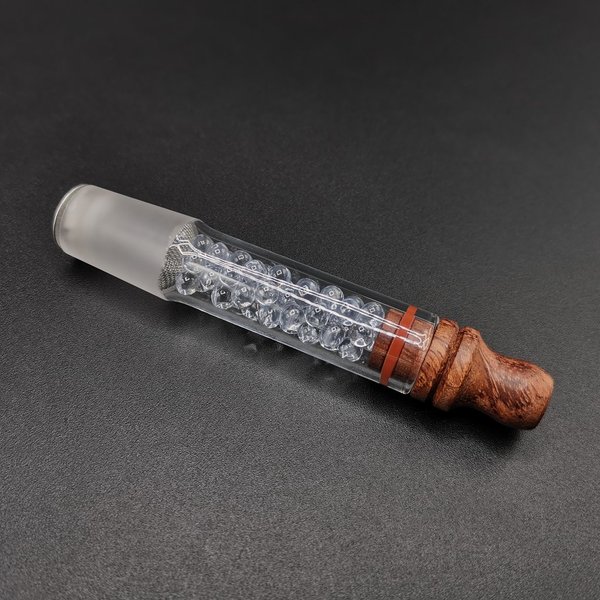 Glass Ball Cooling Mouthpiece 80mm, Mexican Cherry - Glow RCV 18 - Dreamwood