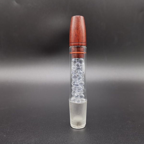 Glass Kugel Cooling Mundstück 80mm, Bloodwood - Glow RCV 18 - Dreamwood