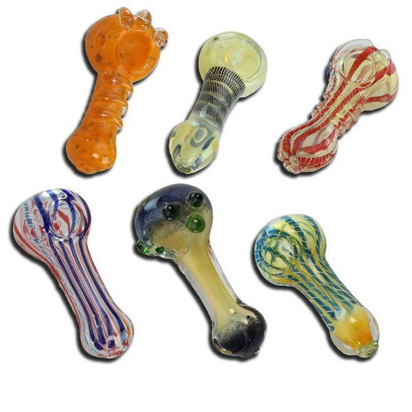 Glass-Art Spoonpipe in Various Designs