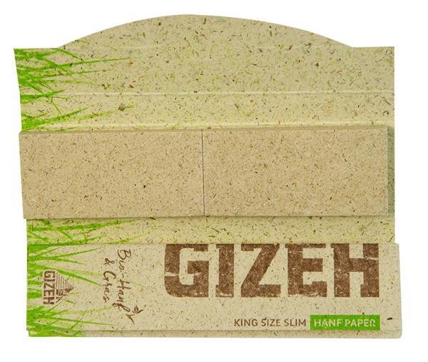 Gizeh Hemp & Grass King Size Slim Papers + Tips