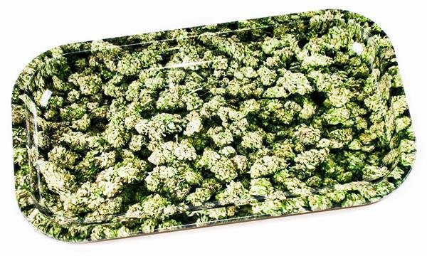 Metal Rolling Tray, "BUDS", Size Medium, Rollin' Trays by v-Syndicate