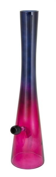 Hollandbong, mit Schlauch und Kopf, 40cm, OHNE Kickloch, lila-pink
