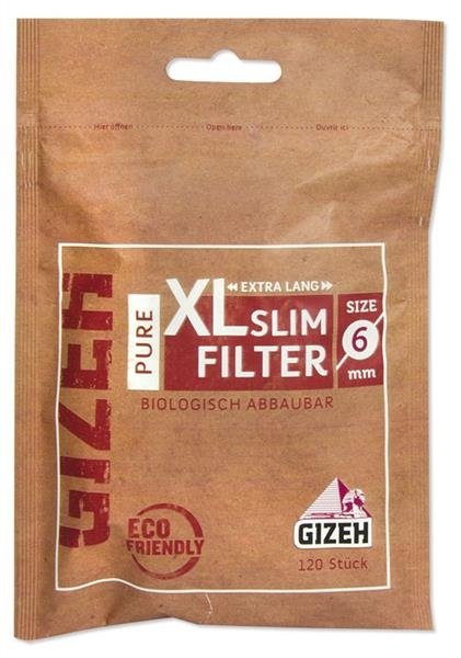 Gizeh Pure XL Slim Filter, 6x19 mm