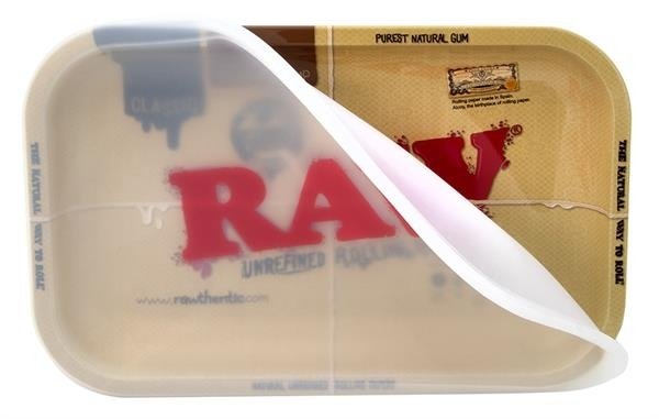 RAW Dab Rolling Tray - small with silicone cover