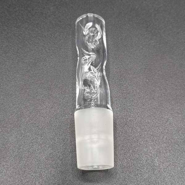 Glass Cooling Mouthpiece, with glass screen - Glow RCV 18, Dreamwood